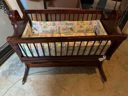 Photo of free Vintage handmade wood cradle (Delaplane Manor, Newark) #1