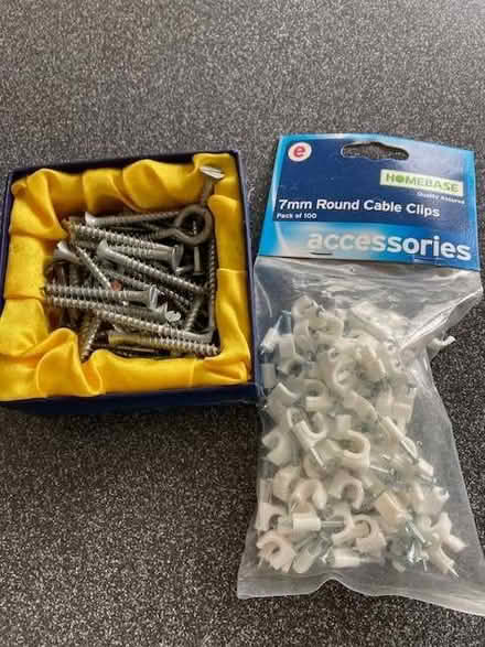 Photo of free Cable clips and screws (The Folly BN7) #1