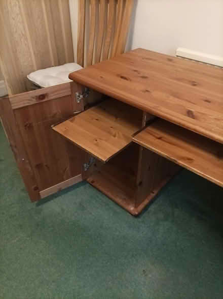 Photo of free Pine office desk (West Worthing BN11) #2
