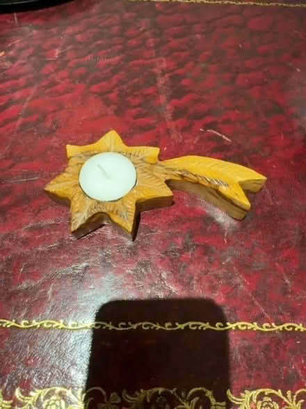 Photo of free Wood tea candle holder / ornament (Tottenham N17) #1