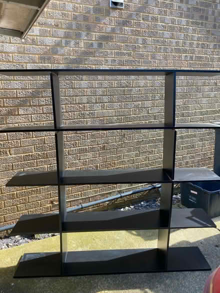 Photo of free Black IKEA shelving unit (LU2) #2