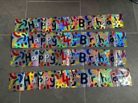 Photo of free Age 4 Happy Birthday Banners (Bishop’s Stortford CM23) #1