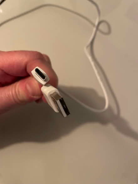 Photo of free White USB-C lead (201 Streatham High Road) #2