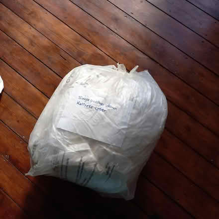 Photo of free Single feather down mattress topper (Streatham SW16) #1