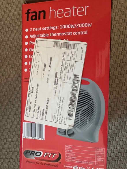 Photo of free PRO FIT Fan Heater (Wood Green N22) #2