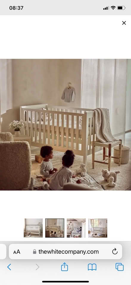 Photo of free White company cot bed with matress (Petts Wood BR5) #2