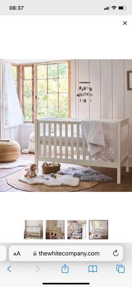 Photo of free White company cot bed with matress (Petts Wood BR5) #1