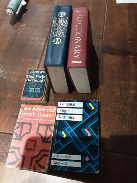 Photo of free French & English dictionaries, grammar books (Warton LA5) #1