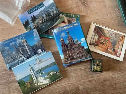 Photo of free Russian postcards/pill box (San Antonio/Wyoming) #1