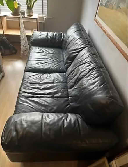 Photo of free Black leather lofa (Ladybarn M14) #3