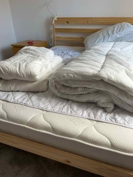 Photo of free 2 single duvets- 1 very thick (Charlton OX12) #1