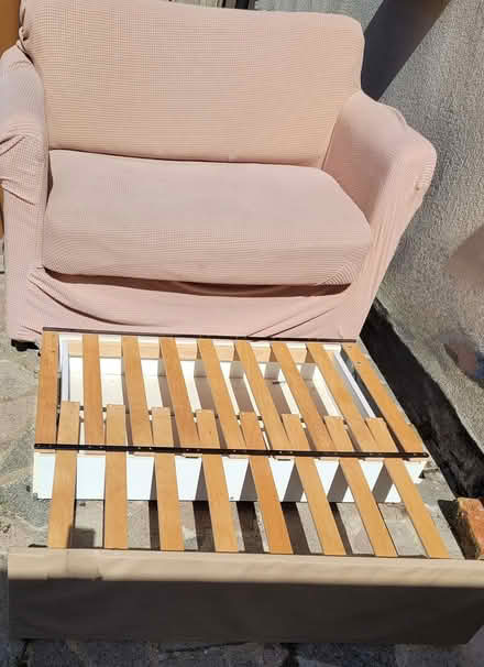 Photo of free 2-seater sofa-bed to give away (SM6) #3