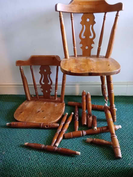 Photo of free Pine chairs (Lansdown) #1