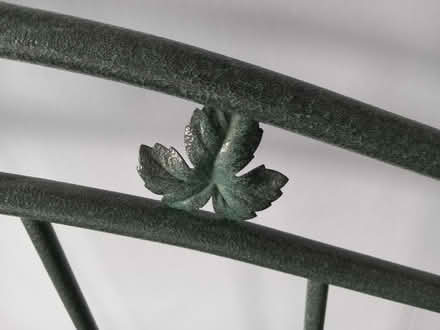 Photo of free Green metal headboard (Lichfield) #3