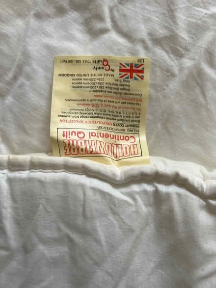 Photo of free King size duvet. 13.5 tog (Papplewick NG15) #2