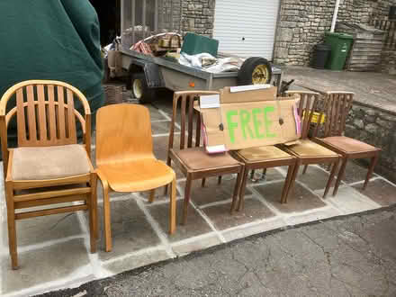 Photo of free Wooden Chairs (Timsbury) #1