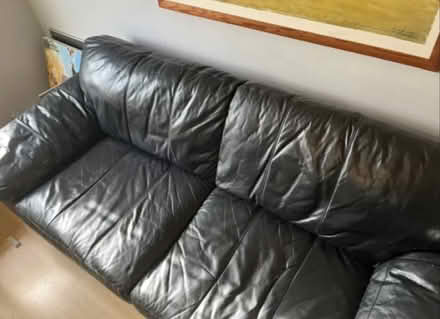 Photo of free Black leather lofa (Ladybarn M14) #2
