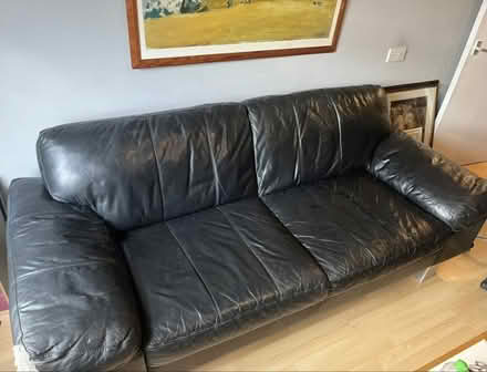 Photo of free Black leather lofa (Ladybarn M14) #1