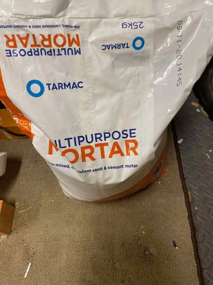 Photo of free Tarmac brand Multipurpose Mortar Mix 25kg (Elmers End BR3) #1