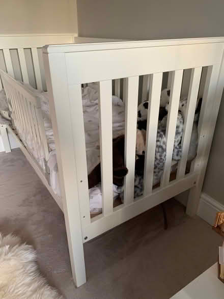 Photo of free White company cot bed with matress (Petts Wood BR5) #3