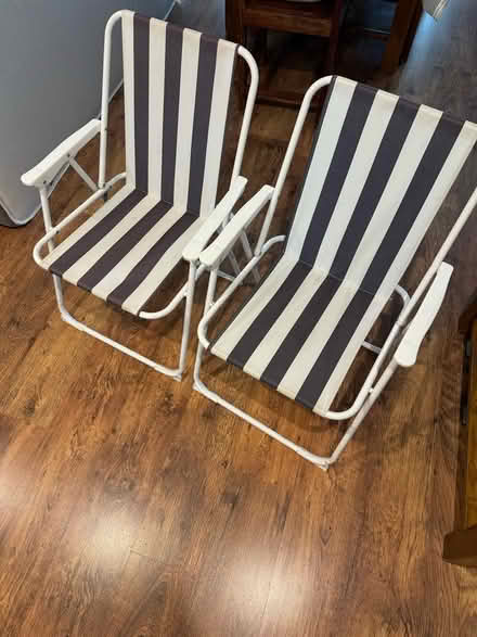 Photo of free 4 deck chairs green (Burgess hill RH15) #2