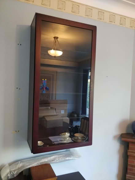 Photo of free Glass-fronted wall display cabinet (Enfield EN2) #1