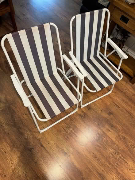Photo of free 4 deck chairs green (Burgess hill RH15) #1