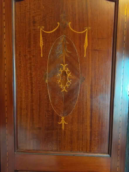 Photo of free Antique Mahogany Inlaid Wardrobe (Kedleston Road DE1) #1