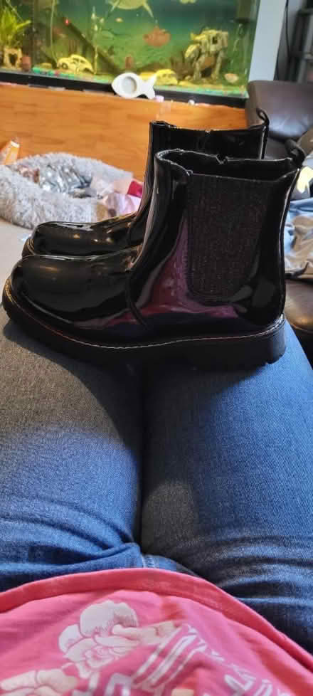 Photo of free Black boots (Treharris, merthyr tydfil) #1
