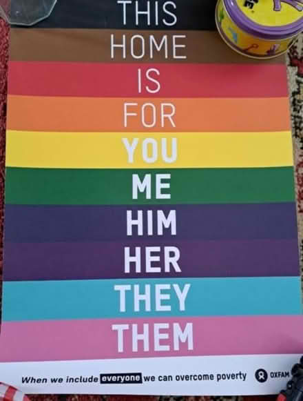 Photo of free Oxfam LGBTQ+ poster (Hornsey N8) #1