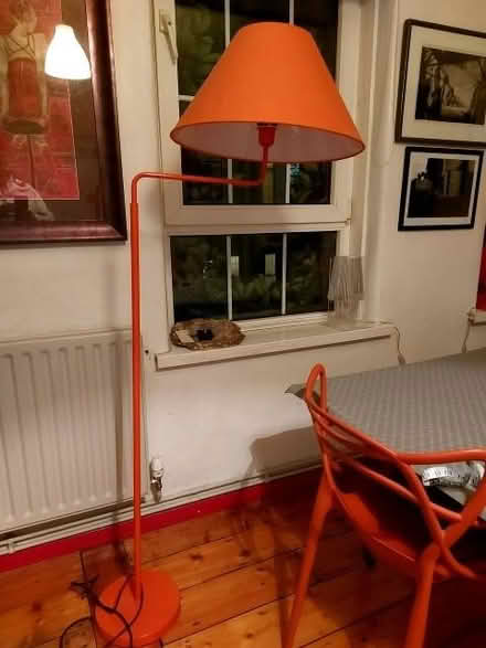 Photo of free Orange floor lamp (Rotherhithe SE16) #1