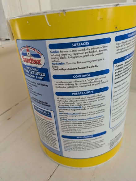 Photo of free Masonry paint 5L (Colney Hatch N10) #2