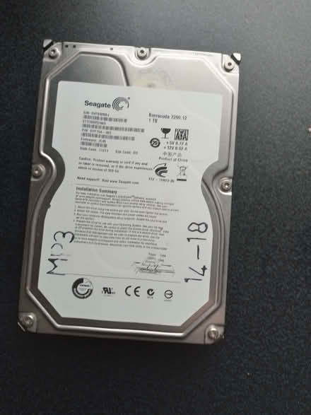 Photo of free Used 1TB Full-height 3.5" Seagate SATA hard drive (Leeds LS28) #1