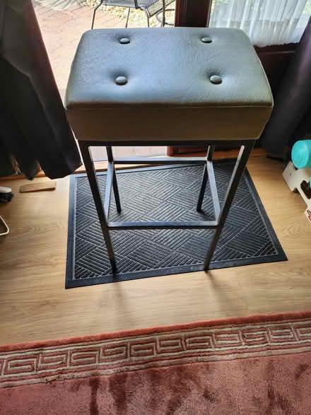 Photo of free Green faux leather bar stool (Polegate BN26) #2