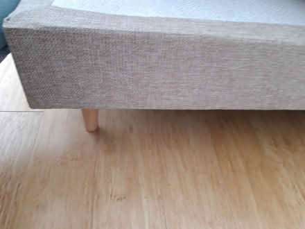 Photo of free 2 single divan bases, non slip, wood/oak legs (Kirtlington OX5) #2