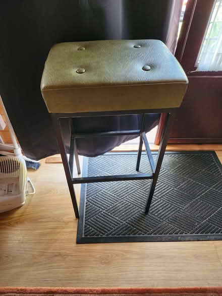 Photo of free Green faux leather bar stool (Polegate BN26) #1