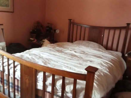 Photo of free Antique Mahogany Inlaid Double Bed (Kedleston Road DE1) #1