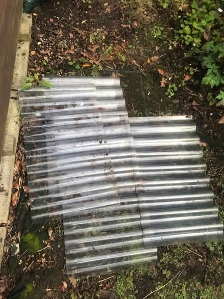 Photo of free Clear corrugated plastic offcuts (Emmer Green RG4) #1