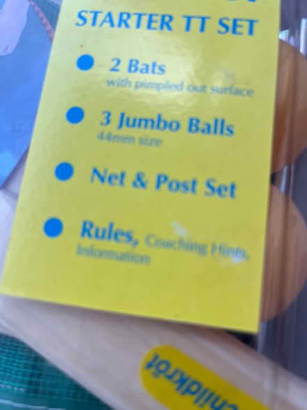 Photo of free Table tennis set (Hextable BR8) #1