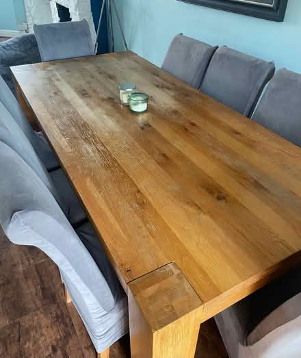 Photo of free 8 seater dinning table and chairs (IP4) #1