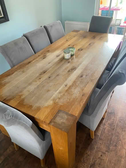 Photo of free 8 seater dinning table and chairs (IP4) #2