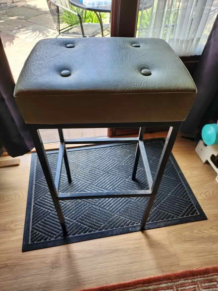 Photo of free Green faux leather bar stool (Polegate BN26) #3