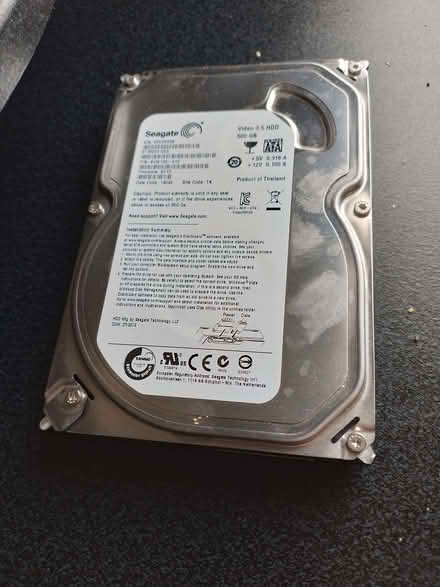 Photo of free Used 500GB Half-height 3.5" Seagate Video SATA hard drive. (Leeds LS28) #1