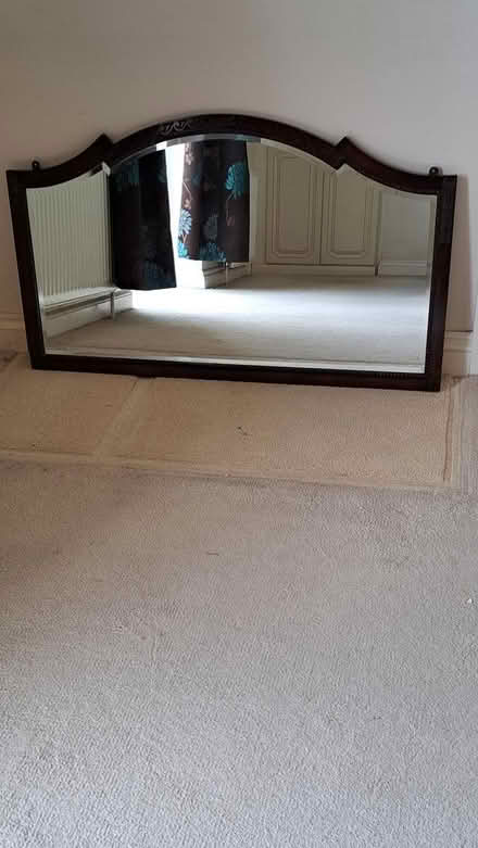 Photo of free Wooden framed wall mirror (Bognor (Town centre) PO21) #1