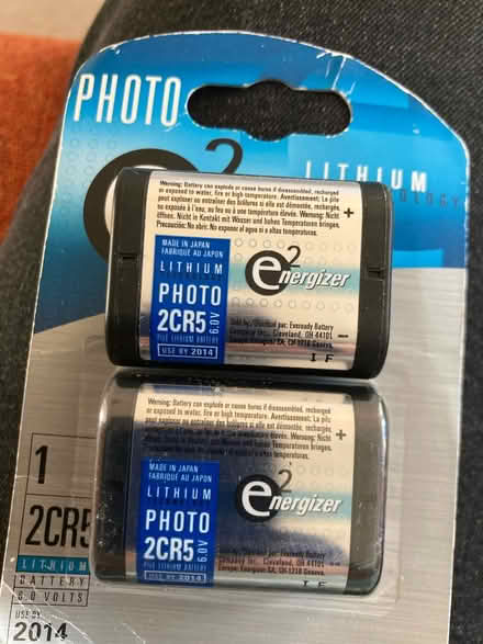 Photo of free 2 X 2CR5 Batteries (Wells, Somerset. BA5) #1