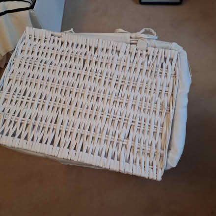Photo of free White wicker laundry basket (New Southgate N11) #2