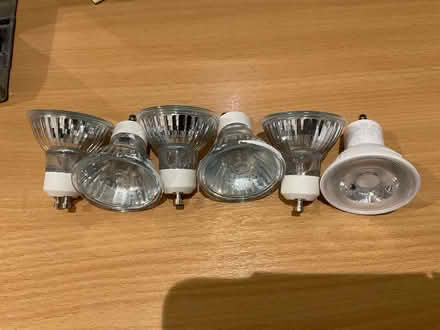 Photo of free 6 no. GU10 halogen bulbs part used (Marguerite Way, BS) #1