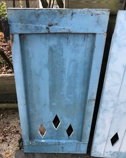 Photo of free 1930’s Blue Wooden Window Shutters (BR6) #3