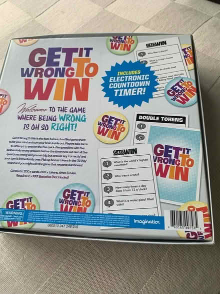 Photo of free Get it wrong to win game (Bilton, CV22) #2