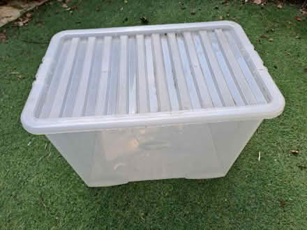 Photo of free Large plastic storage box with lid (Emsworth) #1